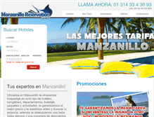 Tablet Screenshot of manzanilloreservationcenter.com